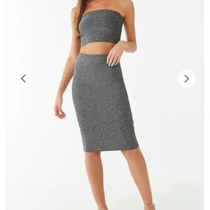 Publik NWT Sexy Grey Top & Skirt Set